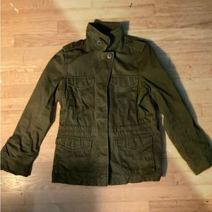 Small Madewell, dark-green jacket! 🍀